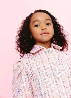 Pink Coco Sequin Tweed Suit -Lola + The Boys set pink coco sequin tweed suit lola the boys 29472679264358