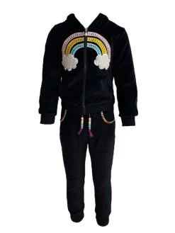 Rainbow Beaded Velvet Track Set -Lola + The Boys set rainbow beaded velvet track set lola the boys 29538578464870