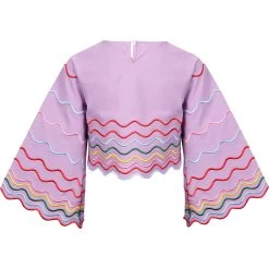 Rainbow Wave Short Set Purple -Lola + The Boys set rainbow wave short purple lola the boys 29618394824806