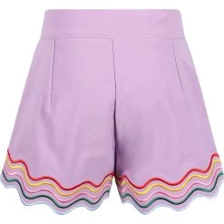 Rainbow Wave Short Set Purple -Lola + The Boys set rainbow wave short purple lola the boys 29618395316326