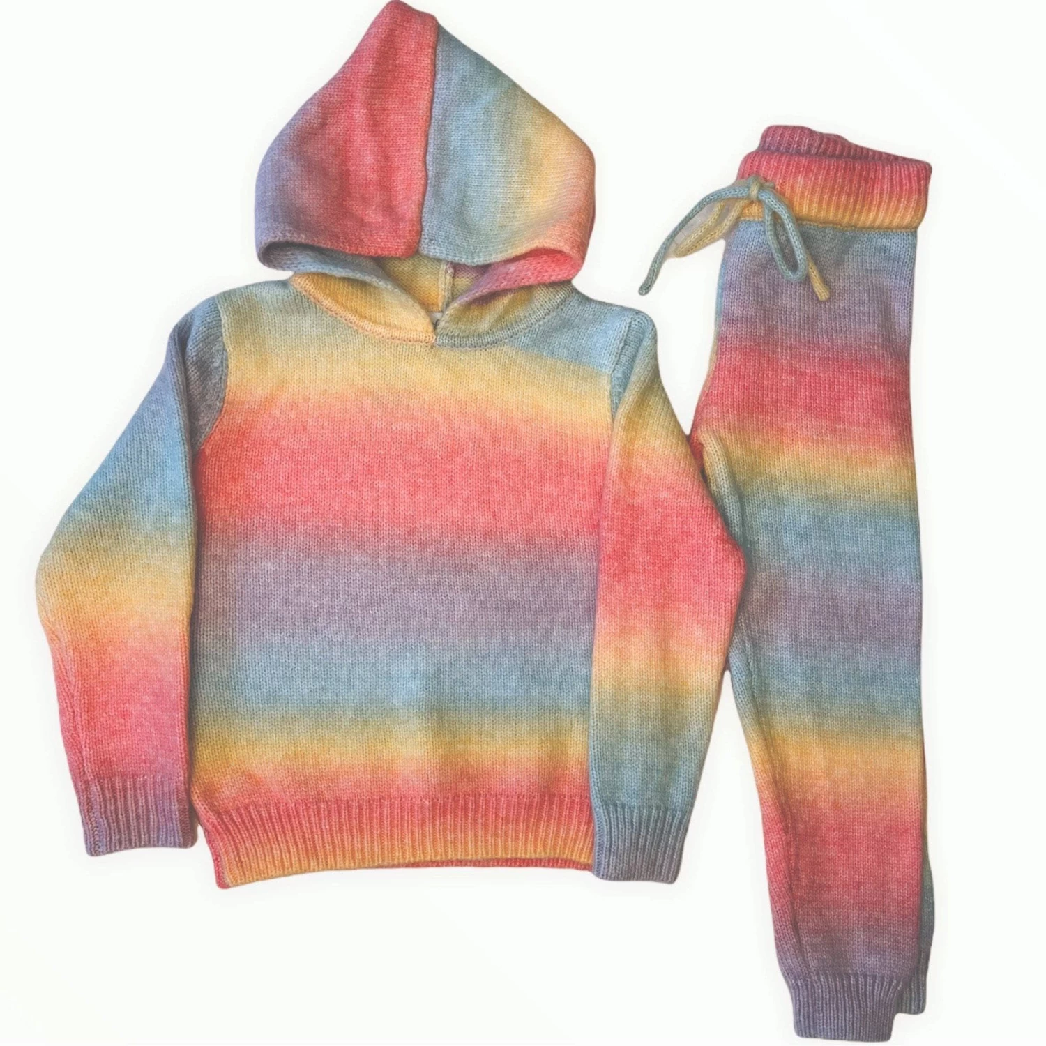 Sunset Knit Hoodie And Pants Set 9 Sunset Knit Hoodie And Pants Set - Image 7