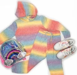 Sunset Knit Hoodie And Pants Set 17 Sunset Knit Hoodie And Pants Set -Lola + The Boys set sunset sweater hoodie and pant set lola the boys 28369657593958