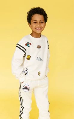 Varsity Patch Jogger Set -Lola + The Boys set varsity patch jogger set lola the boys 28837699092582