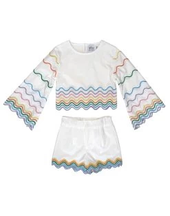 Women's Rainbow Bright Wave Set -Lola + The Boys set women s rainbow bright wave set lola the boys 29625563381862