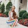 Women's Sequin Rainbow Tracksuit Set -Lola + The Boys set women s sequin rainbow tracksuit set lola the boys 28325813256294
