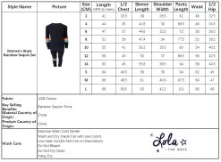 Black Rainbow Sequin Set -Lola + The Boys sets black rainbow sequin set lola the boys 29664360661094