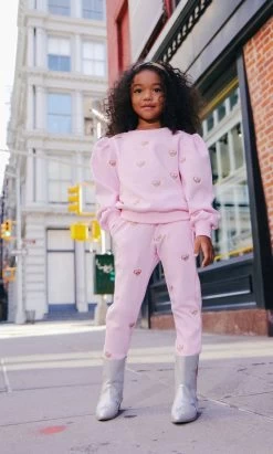 Embroidered Heart All Over Set -Lola + The Boys sets embroidered heart all over set lola the boys 29686604431462