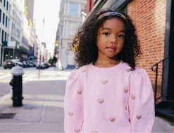 Embroidered Heart All Over Set -Lola + The Boys sets embroidered heart all over set lola the boys 29686604464230