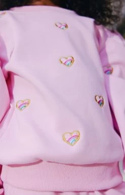 Embroidered Heart All Over Set -Lola + The Boys sets embroidered heart all over set lola the boys 29686604693606