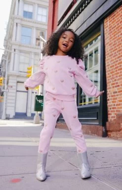 Embroidered Heart All Over Set -Lola + The Boys sets embroidered heart all over set lola the boys 29686604759142