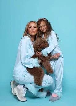 Women's Sky Feather Silk Set -Lola + The Boys sets women s sky feather silk set lola the boys 29669530468454