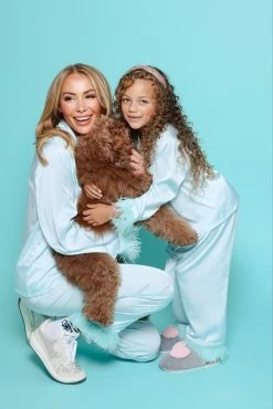 Women's Sky Feather Silk Set -Lola + The Boys sets women s sky feather silk set lola the boys 29669564612710