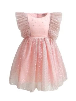 Shimmer Crystal Stars Tulle Dress -Lola + The Boys shimmer crystal stars tulle dress lola the boys 29606440501350