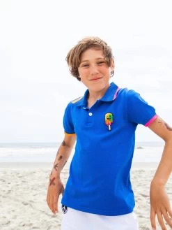Tropical Popsicle Polo -Lola + The Boys shirts tops tropical popsicle polo lola the boys 29585874354278