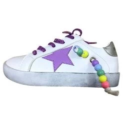 Star Girl Rainbow Beaded Sneaker 10 Star Girl Rainbow Beaded Sneaker -Lola + The Boys shoes star girl rainbow beaded sneaker lola the boys 28654943273062