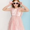 Shimmer Crystal Stars Tulle Dress -Lola + The Boys silver lame stars tulle dress lola the boys 29467435761766