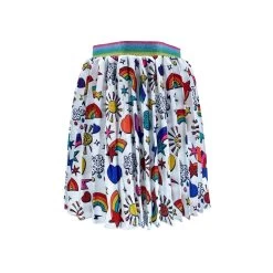 Happy Graffiti Pleated Skirt -Lola + The Boys skirt happy graffiti pleated skirt lola the boys 29350548865126