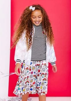 Happy Graffiti Pleated Skirt -Lola + The Boys skirt happy graffiti pleated skirt lola the boys 29350548963430