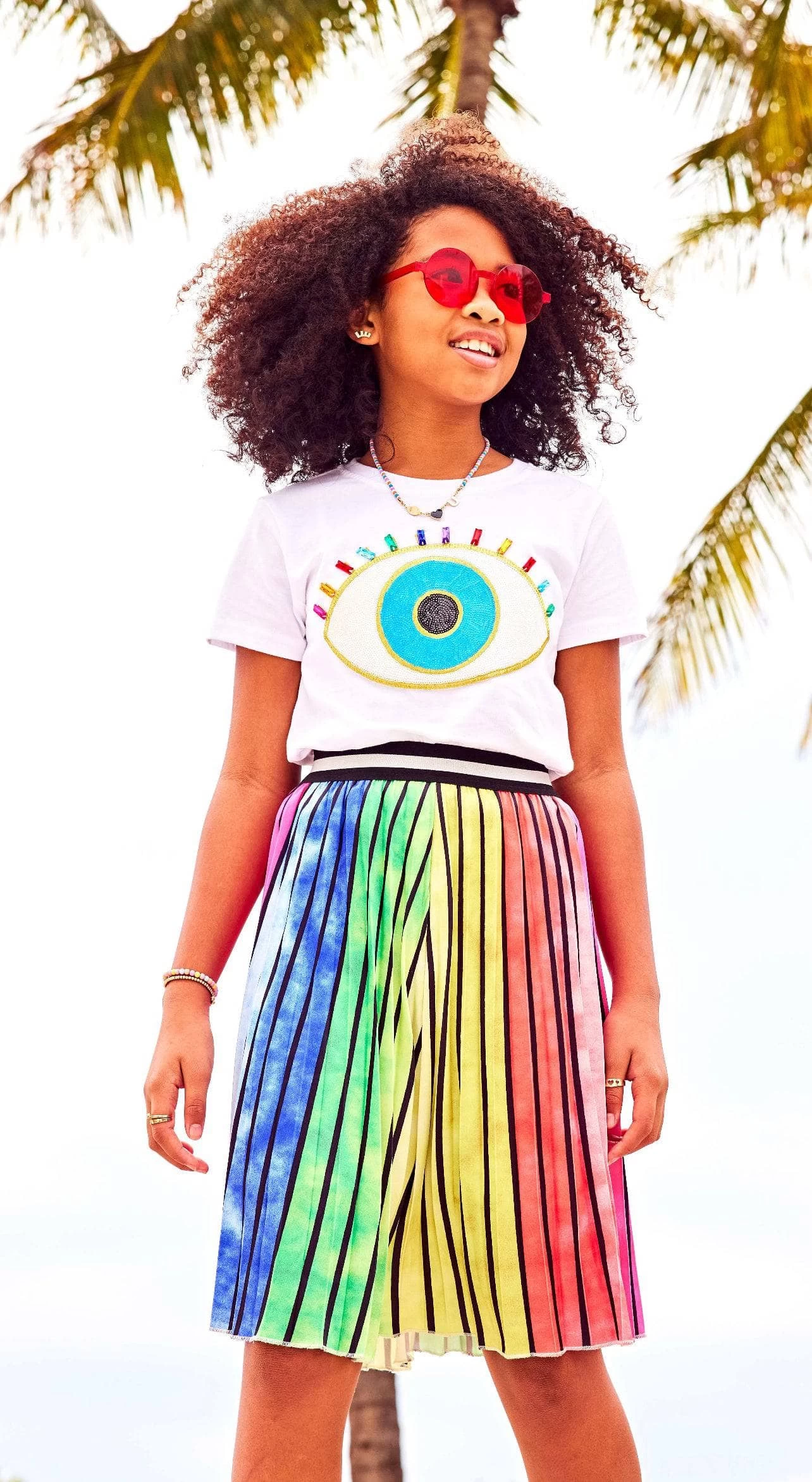 Ombre Stripe Midi Skirt 4 Ombre Stripe Midi Skirt - Image 2