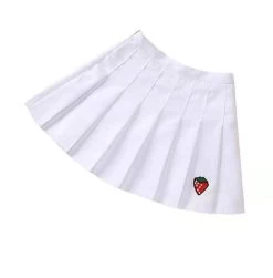 Strawberry Tennis Skirt -Lola + The Boys skirt strawberry tennis skirt lola the boys 28302169210982