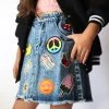 All About The Patch Denim Skirt 1 All About The Patch Denim Skirt -Lola + The Boys skirts all about the patch denim skirt lola the boys 28911667839078
