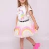 Neon Rainbow Tutu Skirt -Lola + The Boys skirts neon rainbow heart tutu skirt lola the boys 29605142102118