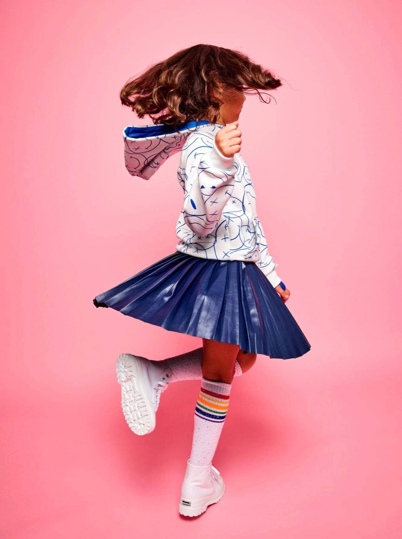 Pleated Vegan Leather Mini Skirt 9 Pleated Vegan Leather Mini Skirt - Image 7