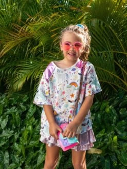 Metallic Skirt -Lola + The Boys skort metallic skort lola the boys 28316776530022