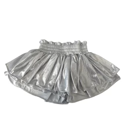 Metallic Skirt -Lola + The Boys skort metallic skort lola the boys 28686901182566