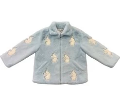 Sky Unicorn Faux Fur Coat -Lola + The Boys sky unicorn faux fur coat lola the boys 29486978826342