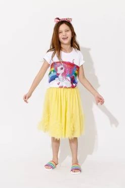 Sunny Tulle Ruffle Midi Skirt -Lola + The Boys sunny tulle ruffle midi skirt lola the boys 29537116192870