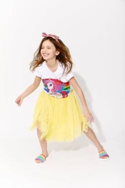 Sunny Tulle Ruffle Midi Skirt -Lola + The Boys sunny tulle ruffle midi skirt lola the boys 29537116291174