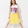 Sunny Tulle Ruffle Midi Skirt -Lola + The Boys sunny tulle ruffle midi skirt lola the boys 29537116389478