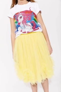 Sunny Tulle Ruffle Midi Skirt -Lola + The Boys sunny tulle ruffle midi skirt lola the boys 29537116422246