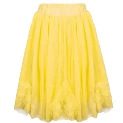 Sunny Tulle Ruffle Midi Skirt -Lola + The Boys sunny tulle ruffle midi skirt lola the boys 29618989006950