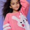 Blushing Bunny Sweatshirt -Lola + The Boys sweaters sweatshirts blushing bunny sweatshirt lola the boys 28548494819430
