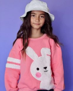 Blushing Bunny Sweatshirt -Lola + The Boys sweaters sweatshirts blushing bunny sweatshirt lola the boys 28548494950502