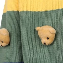 Color Block Teddy Cardigan -Lola + The Boys sweaters sweatshirts color block teddy cardigan lola the boys 29618345705574