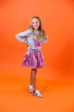 French Fries Grey Sweatshirt -Lola + The Boys sweaters sweatshirts french fries grey sweatshirt lola the boys 28325986173030