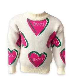 I Love You Sweater -Lola + The Boys sweaters sweatshirts i love you sweater lola the boys 29430599614566