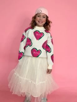 I Love You Sweater -Lola + The Boys sweaters sweatshirts i love you sweater lola the boys 29448396931174