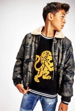 Lion's Crest Navy Crewneck
