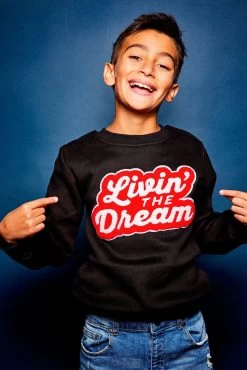Livin The Dream Sweatshirt -Lola + The Boys sweaters sweatshirts livin the dream sweatshirt lola the boys 29131920932966