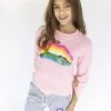 Rainbow Bite Sweatshirt 1 Rainbow Bite Sweatshirt -Lola + The Boys sweaters sweatshirts rainbow bite sweatshirt lola the boys 28527298478182