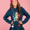 Smiles & Poms Hoodie -Lola + The Boys sweaters sweatshirts smiles poms hoodie lola the boys 29300493123686