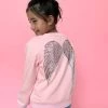 Sweet Angel Wing Sweatshirt -Lola + The Boys sweaters sweatshirts sweet angel wing sweatshirt lola the boys 29400013570150