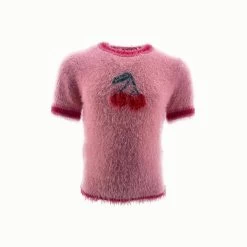 Sweet Cherry Sweater -Lola + The Boys sweaters sweatshirts sweet cherry sweater lola the boys 29421779517542