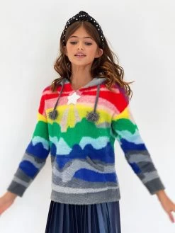 Women's Shooting Star Rainbow Sweater