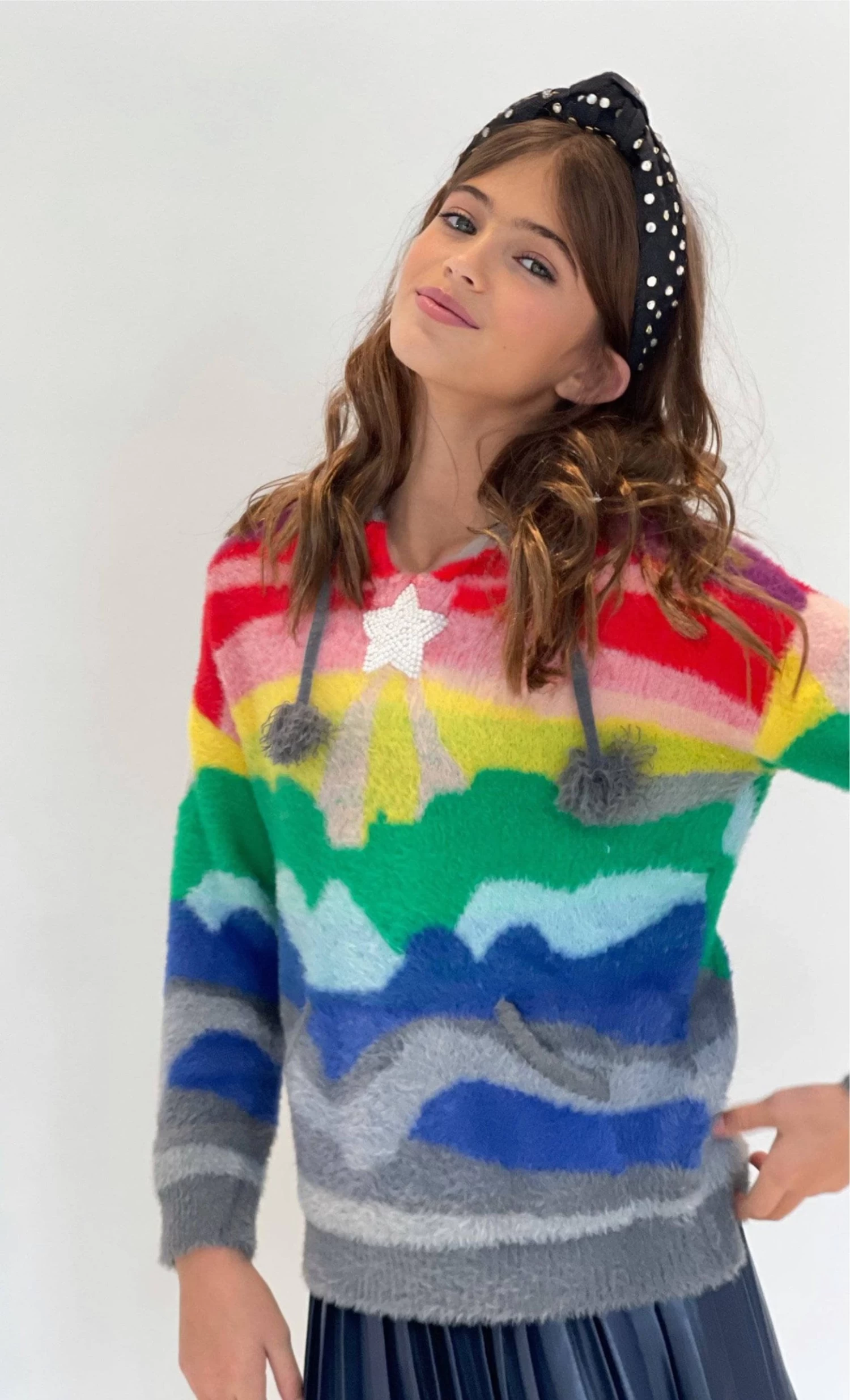 Women's Shooting Star Rainbow Sweater 4 Women's Shooting Star Rainbow Sweater - Image 2
