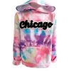 Womens Chicago Tie Dye Hoodie 1 Womens Chicago Tie Dye Hoodie -Lola + The Boys sweaters sweatshirts womens chicago tie dye hoodie lola the boys 29500352299110